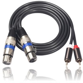 G-MODELL XLR Cable Microphone Cable Canon Cable RCA XLR Converter (Female, 1.5m)