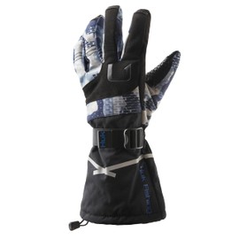 HUK Standard Superior Gauntlet Heavy-Duty Waterproof Fishing Glove, Bluefin, Small-Medium