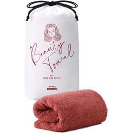 MTG ReFa Hair Dry Towel ReFa Air Dry Towel, Quick Drying, Egyptian Cotton, Terracotta, 15.7 x 31.5 inches (400 x 800 mm)