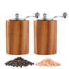 Acacia Wood Salt and Pepper Grinder Mills Sets,Wooden Shakers with