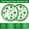 40pcs St. Patrick's Day Plates and Napkins Set Decorations for
