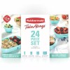 Rubbermaid Take Alongs Teal 24 Piece Set Lids And Containers