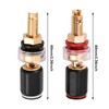 flexman 2Pcs Binding Post Banana Jacks, 2.36inch Insulated No Welding
