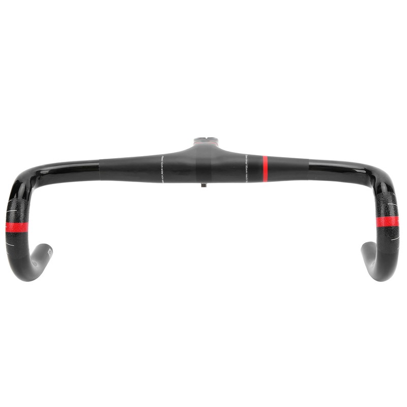 Spomann 420x100mm Carbon Fiber Road Integrated Bicycle Handlebar with Stem