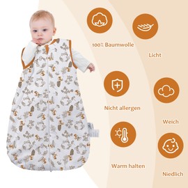 LAT Baby Winter Sleeping Bag 2.5 Tog Warm Baby Winter Sleeping Bag Cotton Baby Sleeping Bag Newborn 0-18 Months, Rabbit