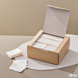 [Vegan Certification] 300 sheets of unbleached, non-fluorescent pure cotton 3-ply cotton pads - 300 sheets x 2 boxes / [비건인증] 무표백 무형광 순면 3겹 화장솜 300매 - 300매 x 2상자