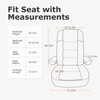 Dulepax RV Seat Covers for Captains Chairs, 2 Pack Motorhome