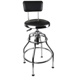 Olympia Tools 82-738 Adjustable Hydraulic Work Stool, Black