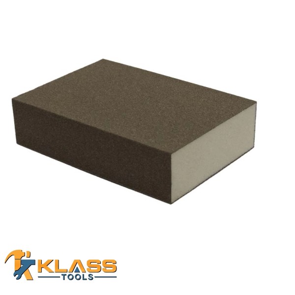 KlassTools Four Sided Palm Size Flexible Sanding Pad/Sponge (Fine Grit)