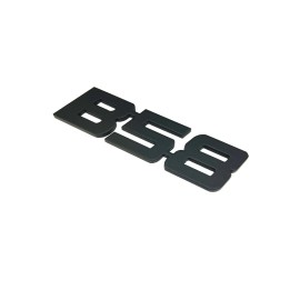 New Jersey Bimmers Corp B58 Badge for Trunk  Real Metal ( Black ) NO STRIPES