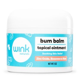 Wink Well Baby and Kids Diaper Rash Cream- Bum Balm Diaper Cream for Irritated Skin and Insect Bites- Natural Moisturizing Rash Ointment with No Toxins, Dyes, Fragrances, Parabens, Or BHA- 2 Oz
