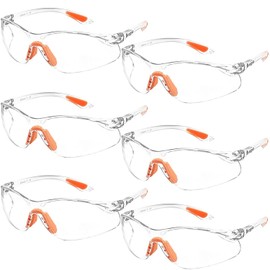 6-Pack Durable Safety Goggles – Anti-Fog & Scratch-Resistant Protective Eyewear for Adults – Ideal for Welding, Construction, Lab Work & Chemical Handling – Secure Fit