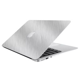 Grafton Decals BRUSHED ALUMINUM Vinyl Lid Skin Decal fits Apple MacBook Air 11 A1465 Laptop