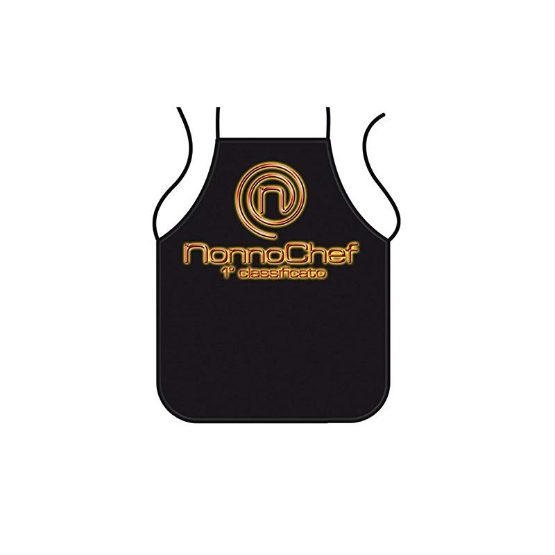 Bombo Nonno Chef Kitchen Apron, black