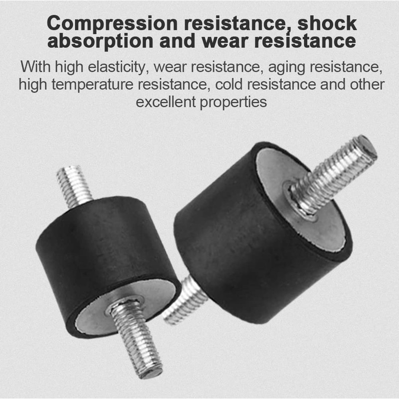 Rubber Shock Absorber Damper, 4Pcs M10 Rubber Anti Vibration Mounts