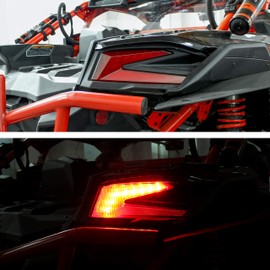 SAUTVS LED Taillights for Can Am X3, Red Rear Brake Stop Lights Tail Lamps for Can-Am Maverick X3 XDS XRS Max Turbo R 2017-2025 Accessories (2PCS, #710004744)