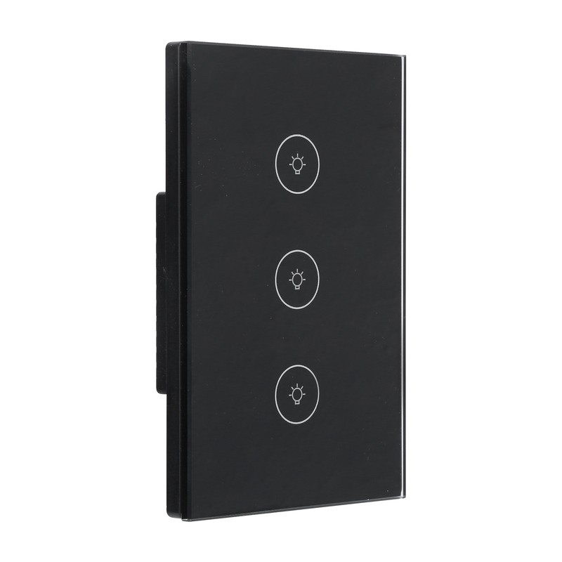 3 Gang Smart WiFi Light Switch Panel Touchable Wireless APP