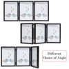TOFOREVO 5x7 3 Picture Frame Triple Wooden Three Hinged Photo