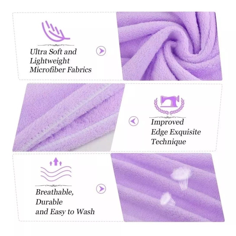 Espinope Toallas De Microfibra De Rápido Secado Para Cabello 3