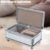 Glass Mirror Music Box Musical Jewelry Storage Case for Girlfriend