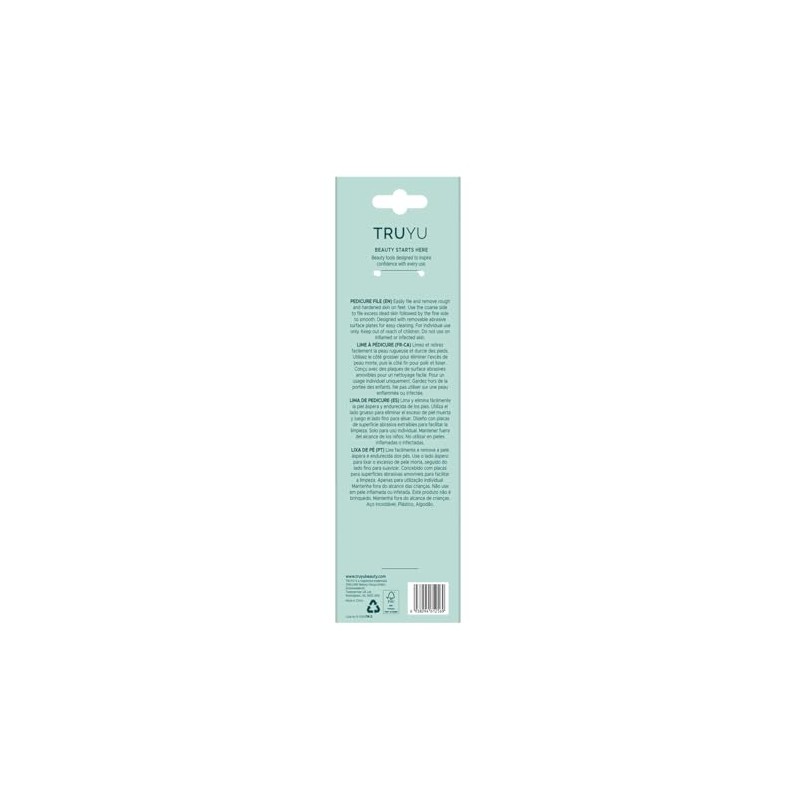 Truyu - Lima de Pedicura de Acero Inoxidable Premium de
