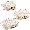 Fasmov 3 Pack Paperboard Suitcases Storage Box Decorative Boxes Storage