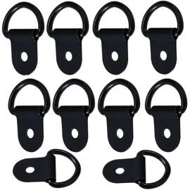 LiJuanWang 10 x D Ring Fasteners, 36 x 25 mm, D Ring for Kayaks, D-Ring Buckle, Retaining Rings Hooks, Safety Anchor with D Ring, for Truck, Trailer, Camping