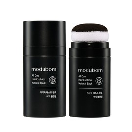 Modbom Easy Hairline Parting Cover All Day Hair Cushion (Black Brown), 1 piece, Natural Black / 모두봄 간편한 헤어라인 가르마 커버 올데이 헤어쿠션 (블랙브라운), 1개, 내추럴 블랙