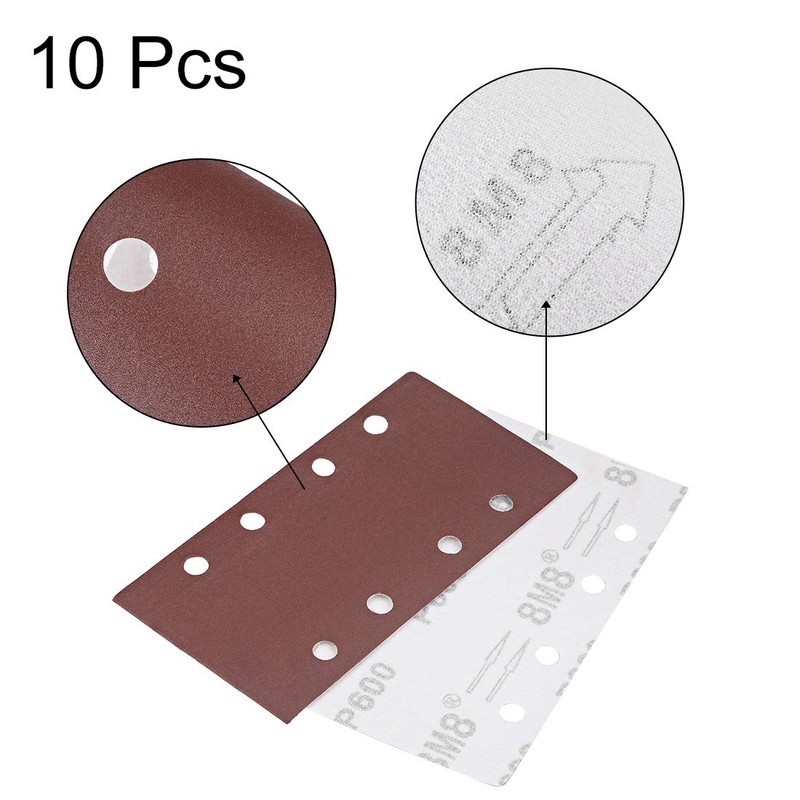 uxcell 600 Grit 1/3 Sanding Sheet Sander Sandpaper Hook and