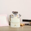 NOLITOY Desk Makeup Organizer, Rotating Brush Holder Vanity Storage Cosmetic
