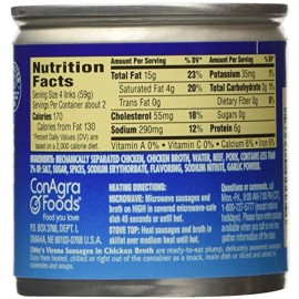 Libby's Libbys Vienna Sausage in Chicken Broth 18 Cans 4.6 oz. each