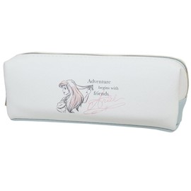 The Little Mermaid Ariel [Pencil Case] Slim Twin Zipper Pen Case / Fabric Style Collection, Casual