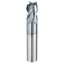 HARFINGTON Carbide Square Nose End Mill Bit 7/16" Cut Dia 4 Flutes TiAlN Coated Milling Cutter for Hardened Steel Metal (7/16" Shank 5/8" Cut Length 2-1/2" Long 30 Degree Helix HRC53-55)