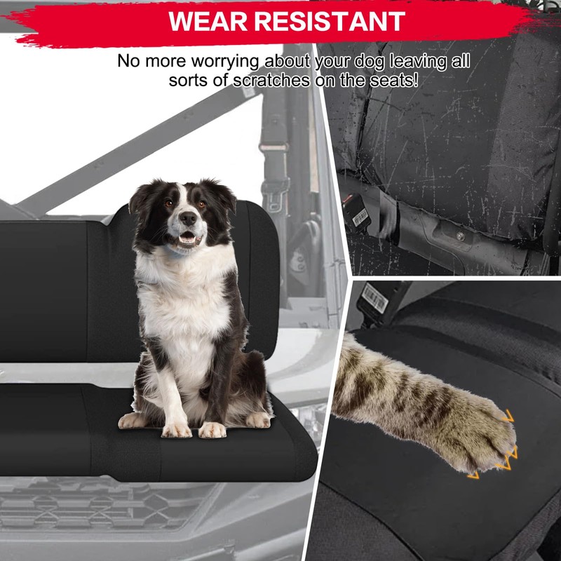 SMOTRCC 1680D Oxford Ranger 1000 Seat Covers Waterproof with PU