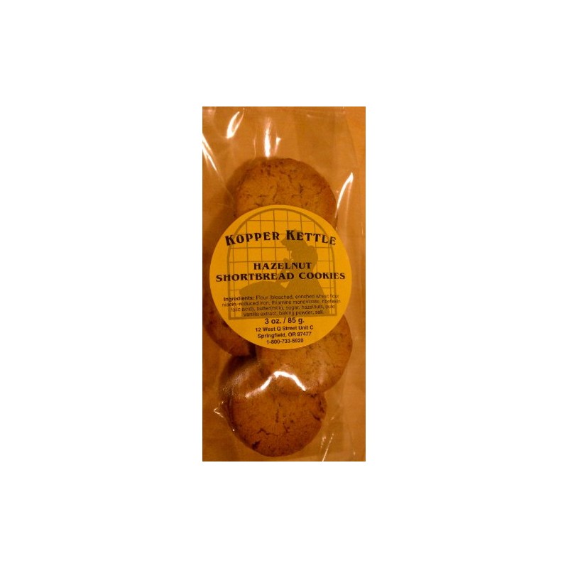 Hazelnut Shortbread Cookies 3 Oz. Bag: Buy 4 Get 1
