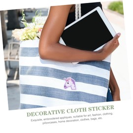 Operitacx 9 Pcs Home+Decor Bao Pearlescent Decals Technics Embroidered Patch Handbook Decals Banner Clothes Patches Bags Patch Unicorn Patch Clothing Patch Applique Pocket Book Lip Gloss