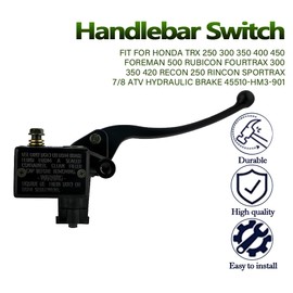 MOPASEN 45510-HM3-901 Front Brake Hydraulic Master Cylinder for Honda ATV TRX 250EX 250X 300EX 300X 400EX 400X Foreman 500 Rubicon FourTrax 300 350 420 Recon 250 Rincon Sportrax 7/8