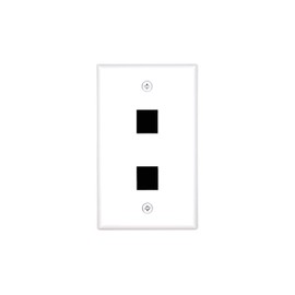 Networx Keystone Wall Plates (2 PORT, WHITE)