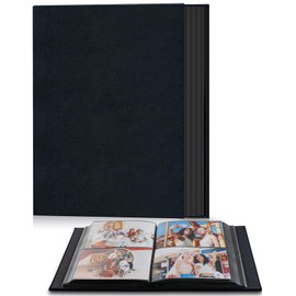 Popotop Photo Album 4x6 with 200 Pockets, Linen Hardcover Photo Book for Wedding Gifts, Slip in Memory Book for Family Anniversary Baby Vacation Valentines