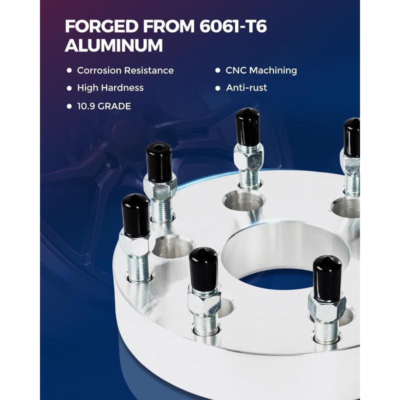 KAX 6x5.5 to 5x4.75 Wheel Adapters,2 inch 6 Lug to