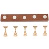 Healeved 1set Nail Holders with Base for Press Nails Practice