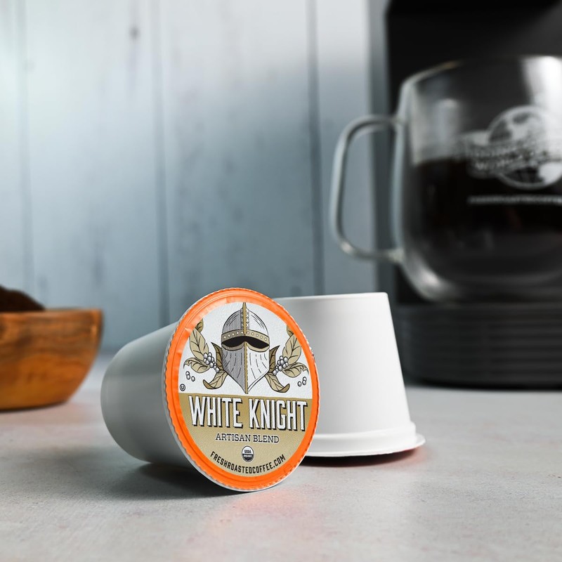 Fresh Roasted Coffee, Organic White Knight | USDA Organic, Kosher