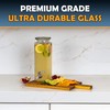 Square Glass Drink Dispenser for Parties - Stainless Steel Spigot
