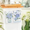 Artoid Mode Hydrangea Vase Butterfly Spring Kitchen Towels Dish Towels,