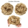 Gangel Hair Bun Hairpieces Extensions Curly Wavy Hair Ponytail Synthetic