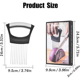 HFLYJPYW Onion Holder for, Lemon Slicer Onion Cutter for Slicing, Vegetable Cutter for Potato and Tomato, Avocados, Eggs, Food Slicer Assistant Tool for Slicing Fruit Lemon and Meat