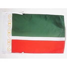 Chechen Republic Flag 18'' x 12'' cords - Chechnya SMALL flags 30 x 45cm - Banner 18x12 in - AZ FLAG