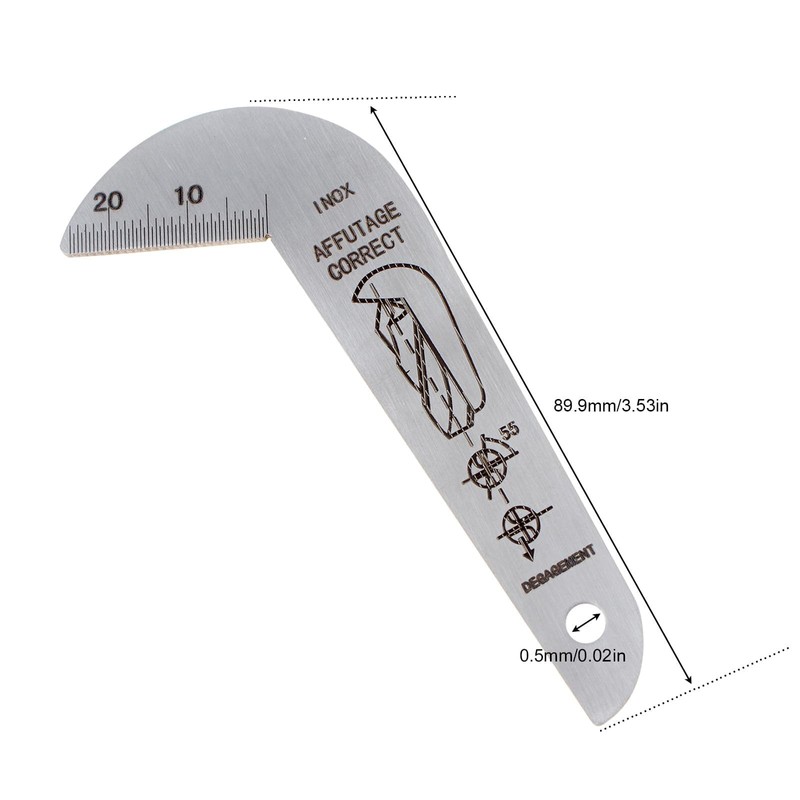 Smgda Drill Bit Gauge, 118 Degree Angle Drill Sharping Tools,