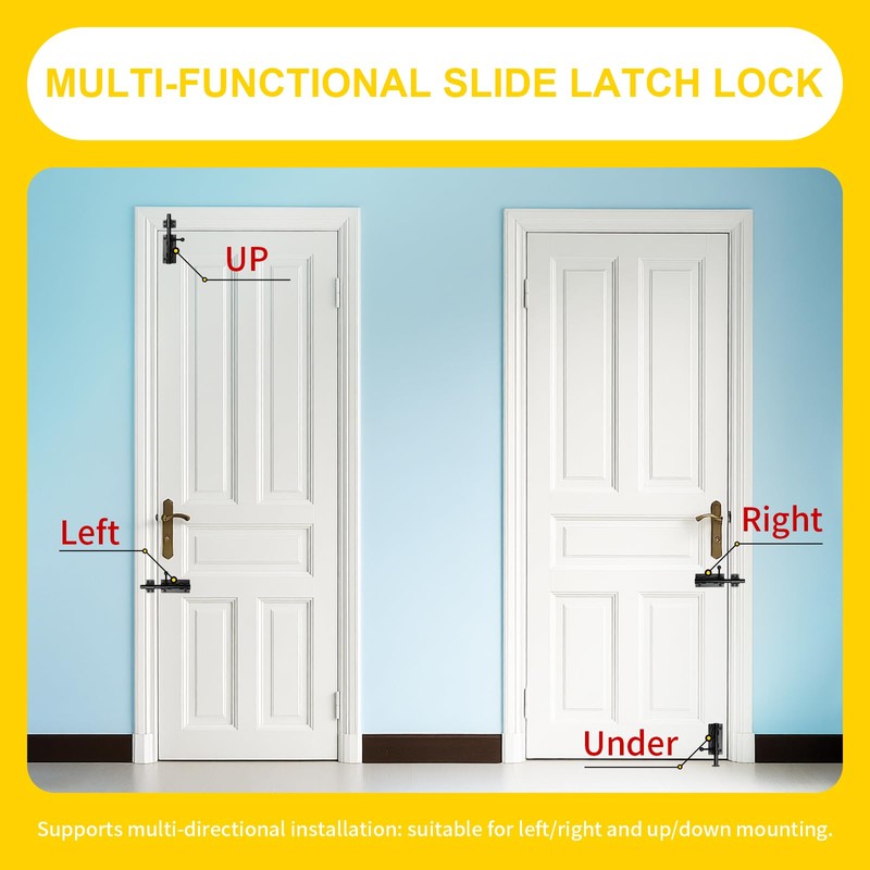 8 Inch Heavy Duty Gate Latch, 304 Stainless Steel Slide