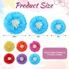 18 Pcs Mexican Paper Flowers Colorful, Tissue Paper Flowers Decorations